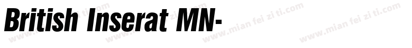 British Inserat MN字体转换